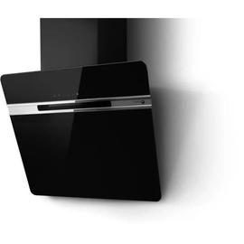 Turboair Thunder - Hotte - hotte décorative - largeur : 59.8 cm - extraction et recirculation (avec kit de recirculation supplémentaire) - verre noir