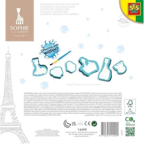 Sophie La Girafe - Coloriage A L'eau Dans Le Bain