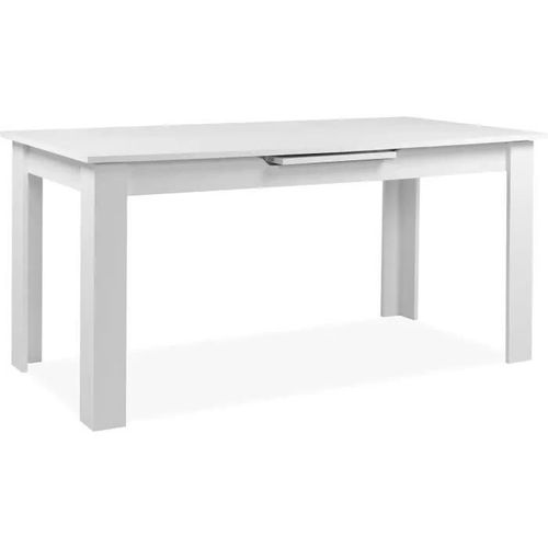 Table À Manger Extensible 6 À 8 Personnes L160/200 Cm - Blanc