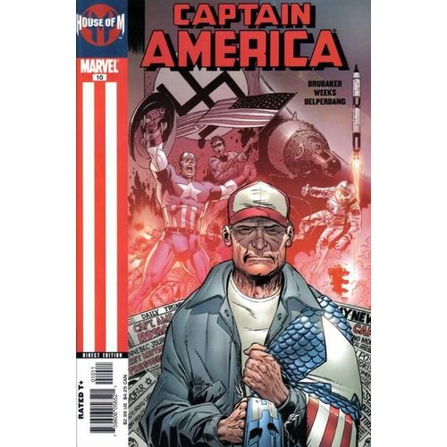 Captain America # 10 ( V.O. Marvel 2005 ) *** House Of M. Stand-Alone Par Brubaker & Lee Weeks ***
