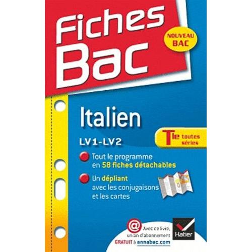 Fiches Bac Italien Lv1-Lv2 Tle Toutes Séries