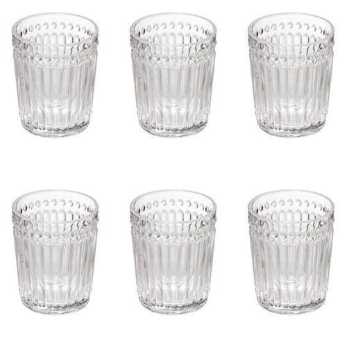 Lot De 6 Verres À Eau "Mona" 30cl Transparent