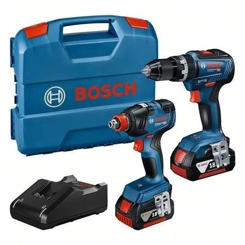 Pack Visseuse à chocs GDX 18V-200 + Perceuse visseuse à percussion GSB 18V-55 Bosch 06019J2208
