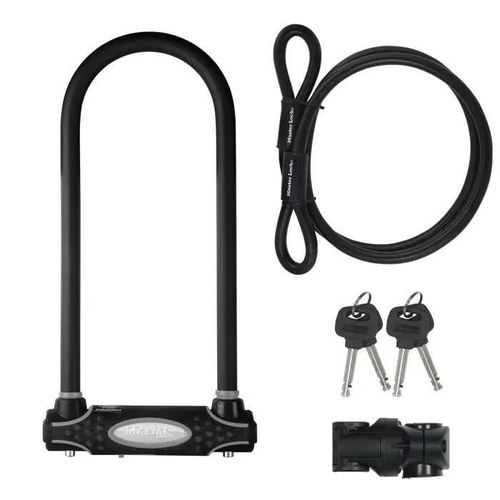 Set antivol u + câble acier