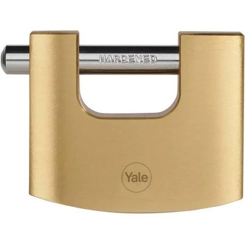 Cadenas rectangulaire en laiton - 70 mm - avec 3 clés YALE