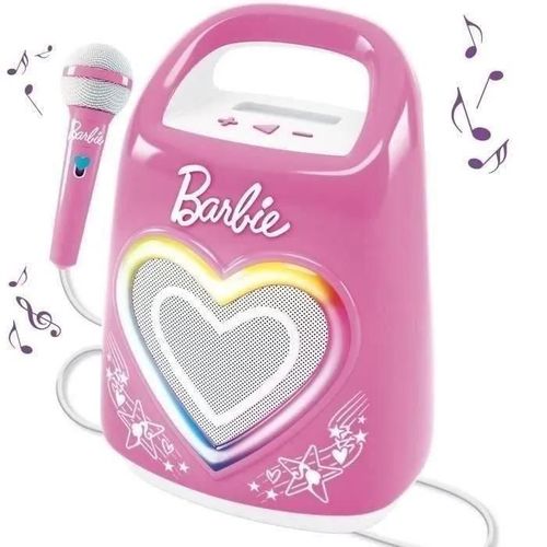 ENCEINTE BLUETOOTH SPÉCIALE POUR MUSIQUE ET KARAOKÉ AVEC BARBIE - LISCIANI -