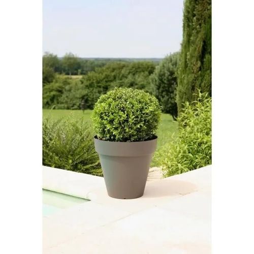Riviera Pot De Fleurs Soleilla - Rond - Ø 39.2 X 35.8 Cm -Gris Pailleté