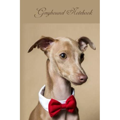 Greyhound Notebook: Greyhound Lovers Notebook / Journal/ Diary Gift/ 110 Blank Pages, Lined Notebook Journal 6×9 Inches Matte Finish Cover