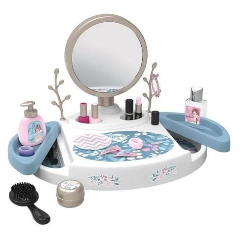 Smoby - My Beauty Studio - Coiffeuse Sur Table Avec Miroir Inclinable Et Amovible - 15 Accessoires Factices - Fabrication Fran¿Aise