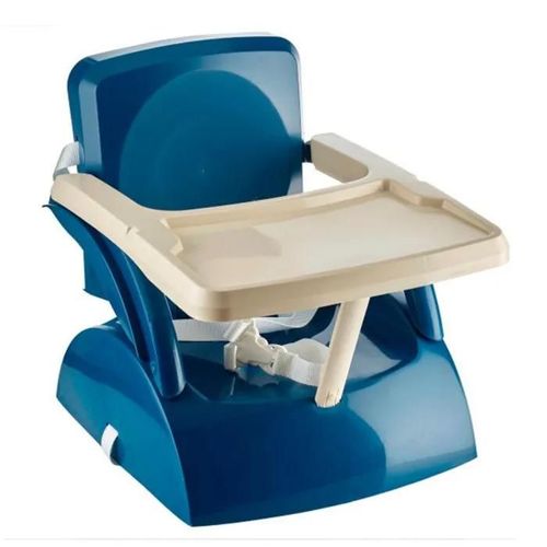 Rehausseur De Chaise Enfant 2 En 1 Thermobaby Yeehop - 6-18 Mois - Harnais Sécurité 3 Points - Tablette Amovible - Bleu Océan