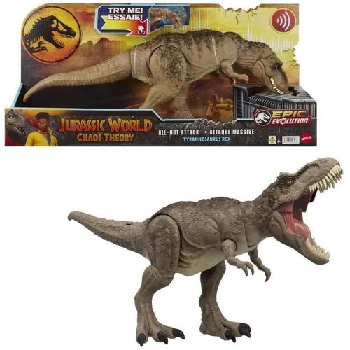 Jurassic World-Tyrannosaure Attaque Impitoyable-Figurine Articulée Hxf53