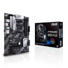 ASUS PRIME B550-PLUS - Carte-mère - ATX - Socket AM4 - AMD B550 Chipset - USB-C Gen2, USB 3.2 Gen 1, USB 3.2 Gen 2 - Gigabit LAN - carte graphique embarquée (unité centrale requise) - audio HD (8...