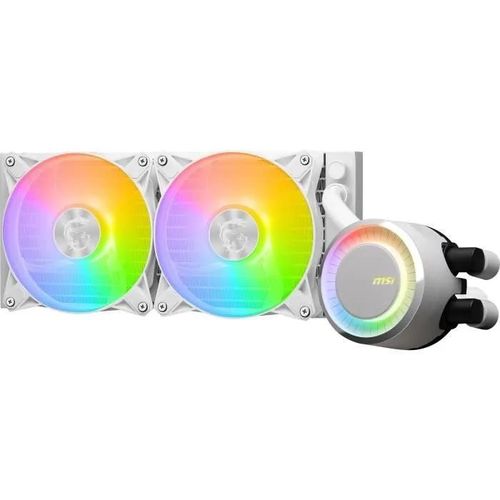 MSI MAG CORELIQUID E240 - Système de refroidissement liquide de processeur - Taille de radiateur : 240 mm - (pour : LGA1156, LGA1155, LGA1150, LGA1151, AM4, LGA1200, LGA1700, AM5) - base cuivre -...