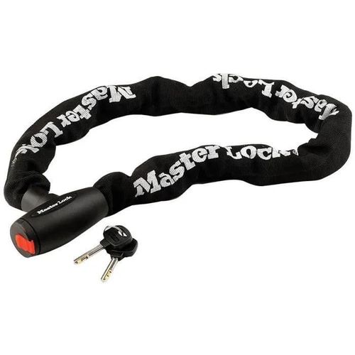 Master Lock Chaîne En Acier Couverture Nylon Noir 100 Cm
