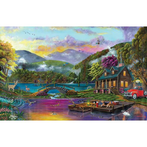 Lac Paradisiaque - Puzzle 1000 Pièces