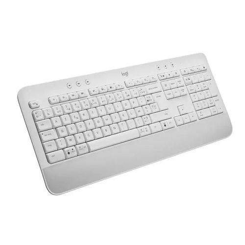 Logitech Signature K650 - Clavier - sans fil - Bluetooth LE - AZERTY - Français - blanc cassé