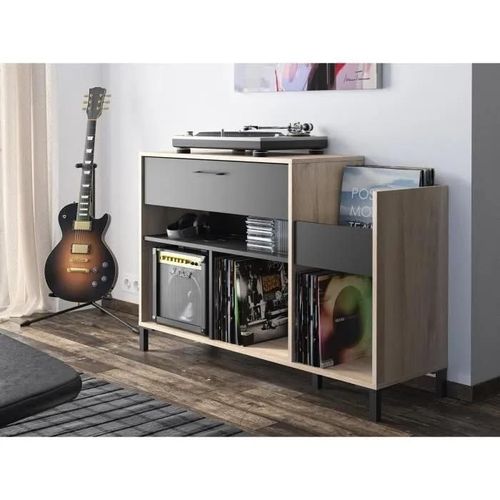Meuble Vinyles Chicago, Made In France