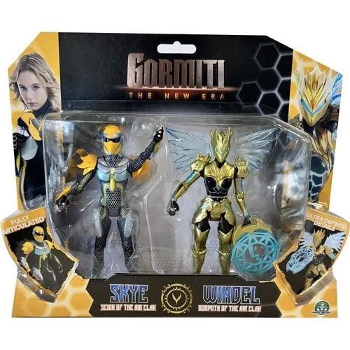 Live Action Gormiti - Pack 2 Figurines Articulées De 15 Cm (Sion + Gormiti) - Air