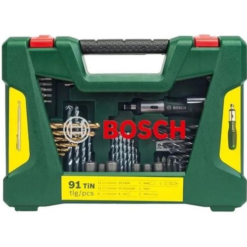 Coffret d'accessoires Bosch V-line 91 pièces