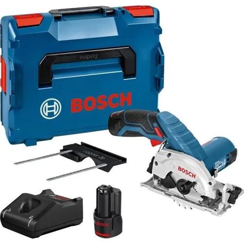 Bosch Scie circulaire sans fil GKS 12V-26 Professional, avec 2 batteries 3,0 Ah, L-BOXX - 06016A1005