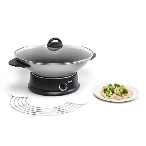 Tefal Multi Wok WO 3000 - Multi wok - 1100 W - noir et argent