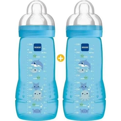 Coloré 330ml Garçon Tétine Débit X X2 - Mam