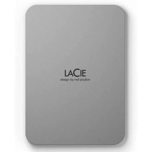 LaCie Mobile Drive STLP4000400 - Disque dur - 4 To - externe (portable) - USB 3.2 Gen 1 (USB-C connecteur) - lune argentée