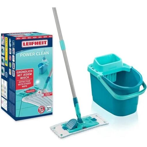 Set balai serpillere - LEIFHEIT - PowerClean M - 55510 - Balai et s...