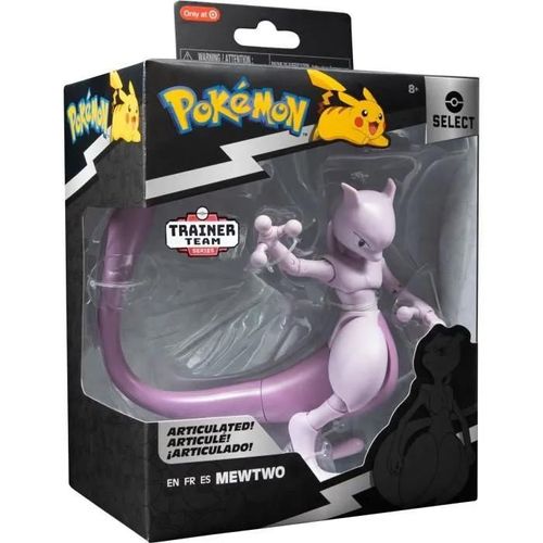 Figurine - Bandai - Pokémon Mewtwo - 12 Cm. Ultra Articulée Et Tres Détaillée