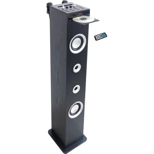 INOVALLEY HP49CD - TOUR DE SON BLUETOOTH - LECTEUR CD ET FONCTION KARAOKE - 100W - RADIO FM - PORT USB - ENTREE AUX-IN - NOIR