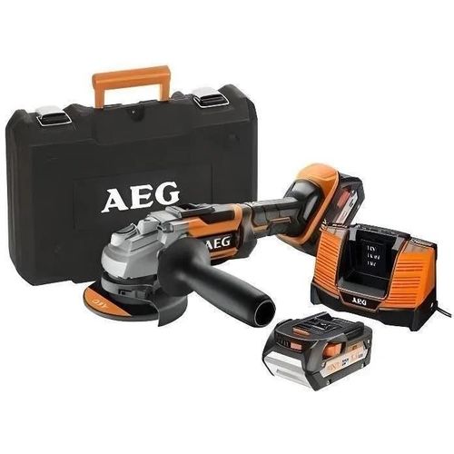 AEG - Meuleuse d'angle 125 mm Brushless 18 V Pro Li-Ion 5.0 Ah avec coffret - BEWS 18-125BL-502C