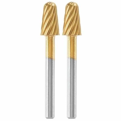 Lot de 2 fraises à sculpter en acier bout rond Dremel Max 117 pour bois/d'autres matériaux