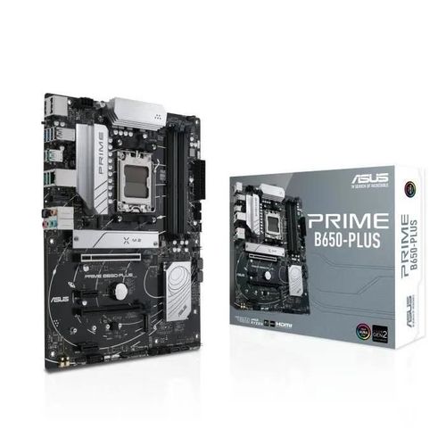 ASUS Prime B650-Plus - Carte-mère - ATX - Socket AM5 - AMD B650 Chipset - USB-C 3.2 Gen2, USB 3.2 Gen 2, USB 3.2 Gen 1, USB-C 3.2 Gen 1 - 2.5 Gigabit LAN - carte graphique embarquée (unité...