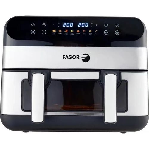 FRITEUSE SANS HUILE - FAGOR - AIRFRYER FGF10 - 10L - 2400 W - ECRAN TACTILE - 8 MODES PRÉ ENREGISTRÉ ¿ GRANDE CUVE DE CUISSO