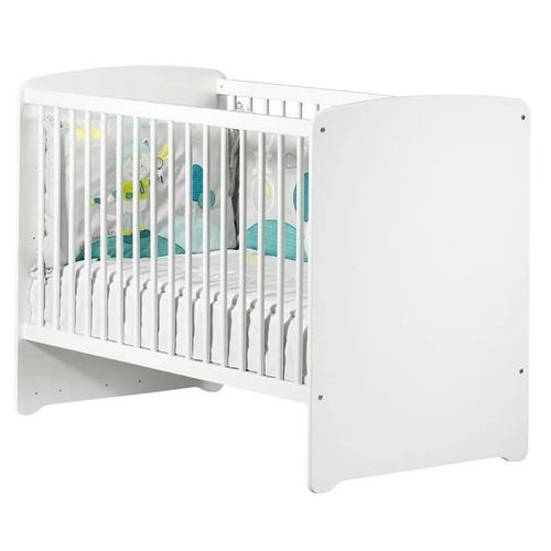 Lit Bébé 60x120cm Blanc