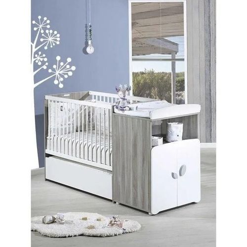 Baby Price New Leaf Lit Bébé Combiné Evolutif  120x60 En 90x190