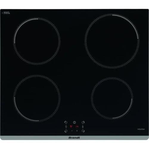 Brandt BPI6464B Table de cuisson à induction Noir - 4 foyers