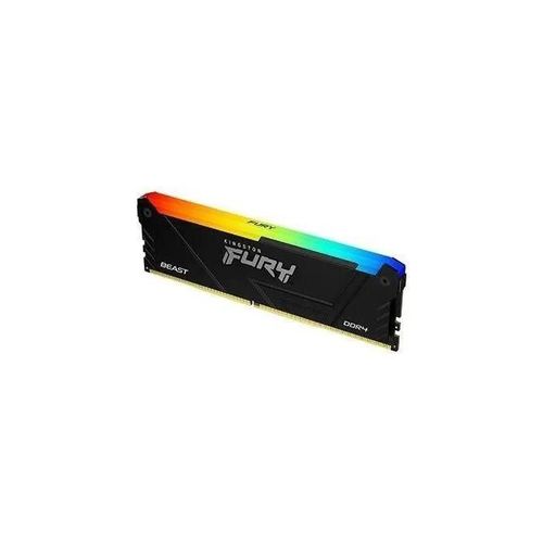 Kingston FURY Beast RGB - DDR4 - module - 16 Go - DIMM 288 broches - 3200 MT/s / PC4-25600 - CL16 - 1.35 V - mémoire sans tampon - non ECC - noir