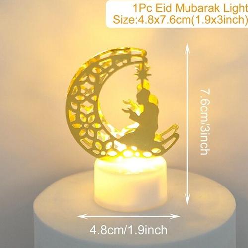 Bougie décorative musulmane pour Ramadan Kareem 2023, lumières Led