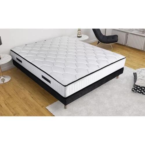 Ensemble Sommier Et Matelas - New York - 140 X 190 - Ressorts - Sommier A Lattes