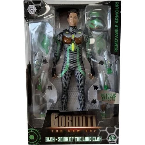 Live Action Gormiti - Figurine Articulée De 27 Cm Scion Avec Armure - Terre