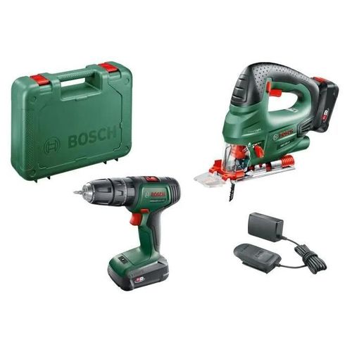 Perceuse à percussion Universal Impact 18V 2x2Ah + Scie sauteuse 18V BOSCH - 06039D410B
