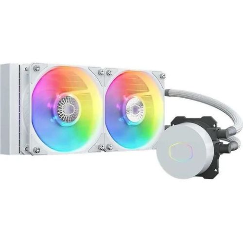 Cooler Master MasterLiquid ML240 Illusion - White Edition - système de refroidissement liquide de processeur - (pour : LGA1700, LGA1200, LGA1150, LGA1151, LGA1155, LGA1156, LGA2011, LGA2011-3...