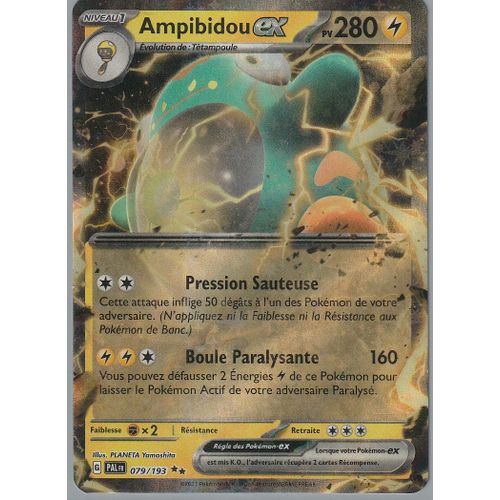 Carte Pokémon - Ampibidou Ex - 079/193 - Ultra-Rare - Ev2 Evolutions À Paldea