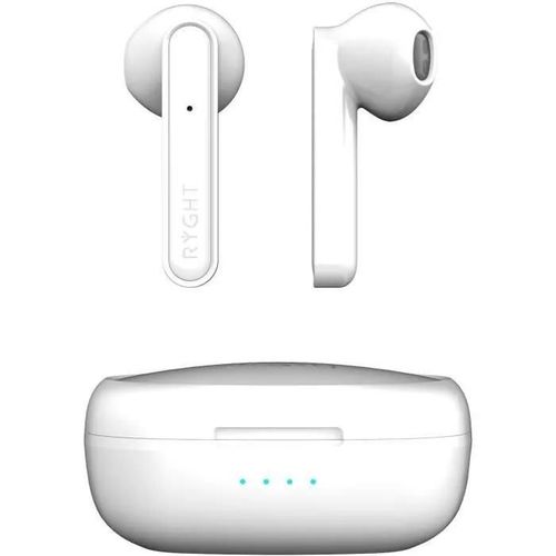 RYGHT ALFA - Ecouteurs sans fil Bluetooth avec Boitier - BLANC