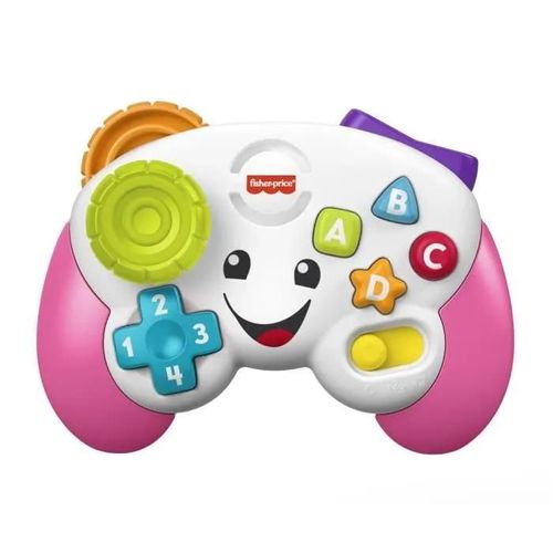 Fisher-Price - Manette De Jeu Et D'apprentissage Rose Version Française - Jouet D'éveil - 6 Mois Et +