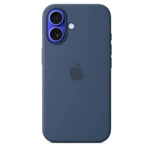 Apple - Coque De Protection Pour Téléphone Portable - Compatibilité Avec Magsafe - Silicone - Denim - Pour Iphone 16