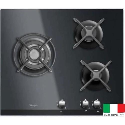 Whirlpool AKT 404/NB Table de cuisson au gaz Noir - 3 foyers