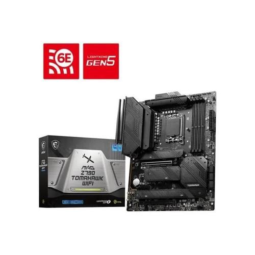 MSI MAG Z790 Tomahawk WIFI - Carte-mère - ATX - Socket LGA1700 - Z790 Chipset - USB-C 3.2 Gen2, USB 3.2 Gen 1, USB 3.2 Gen 2, USB-C 3.2 Gen 2x2 - 2.5 Gigabit LAN, Wi-Fi 6, Bluetooth - carte...