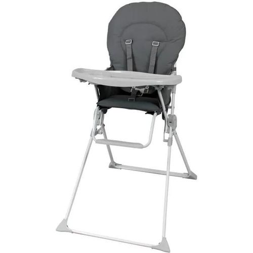 Bambisol Chaise Haute Fixe Avec Tablette Réglable En Profondeu Grise